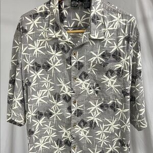 Vintage OP sport Hawaiian shirt xl gray
